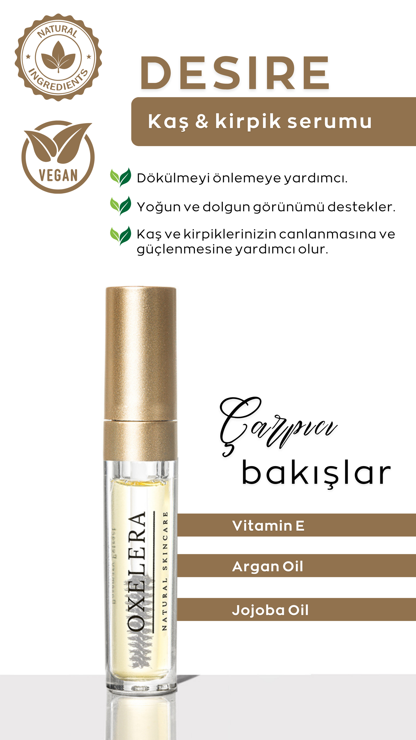 Huile de soin pour les sourcils et les cils Desire - 5 ml