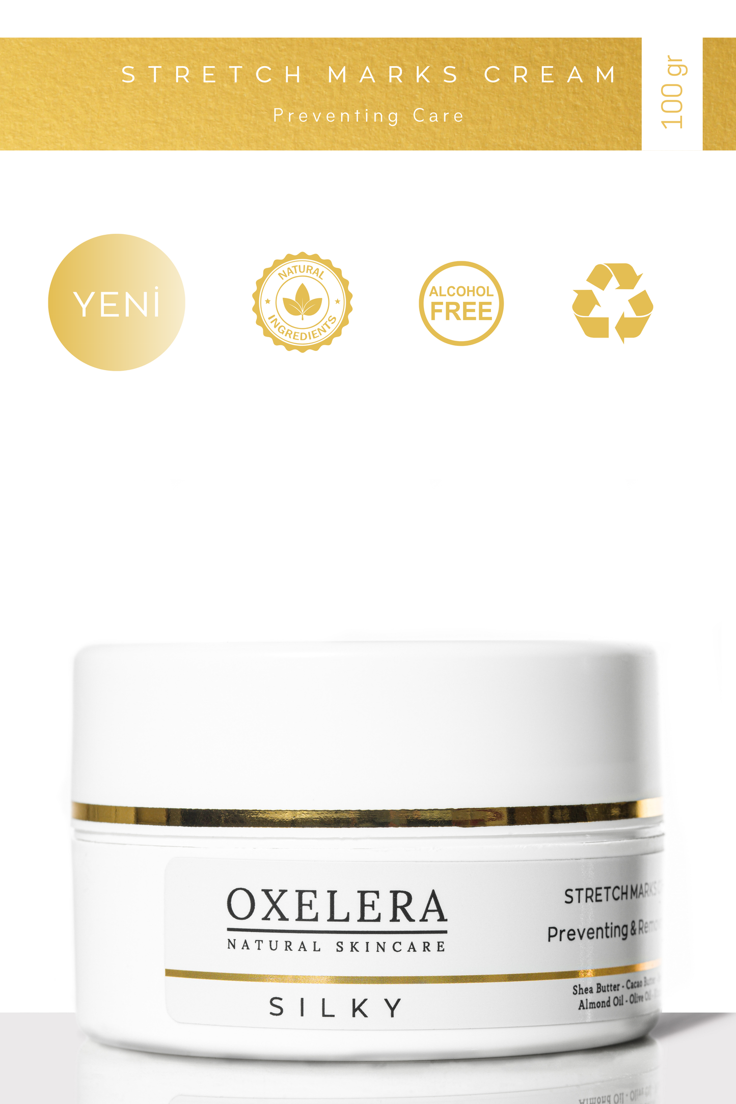 Silky Stretch Marks Cream - 100 gr