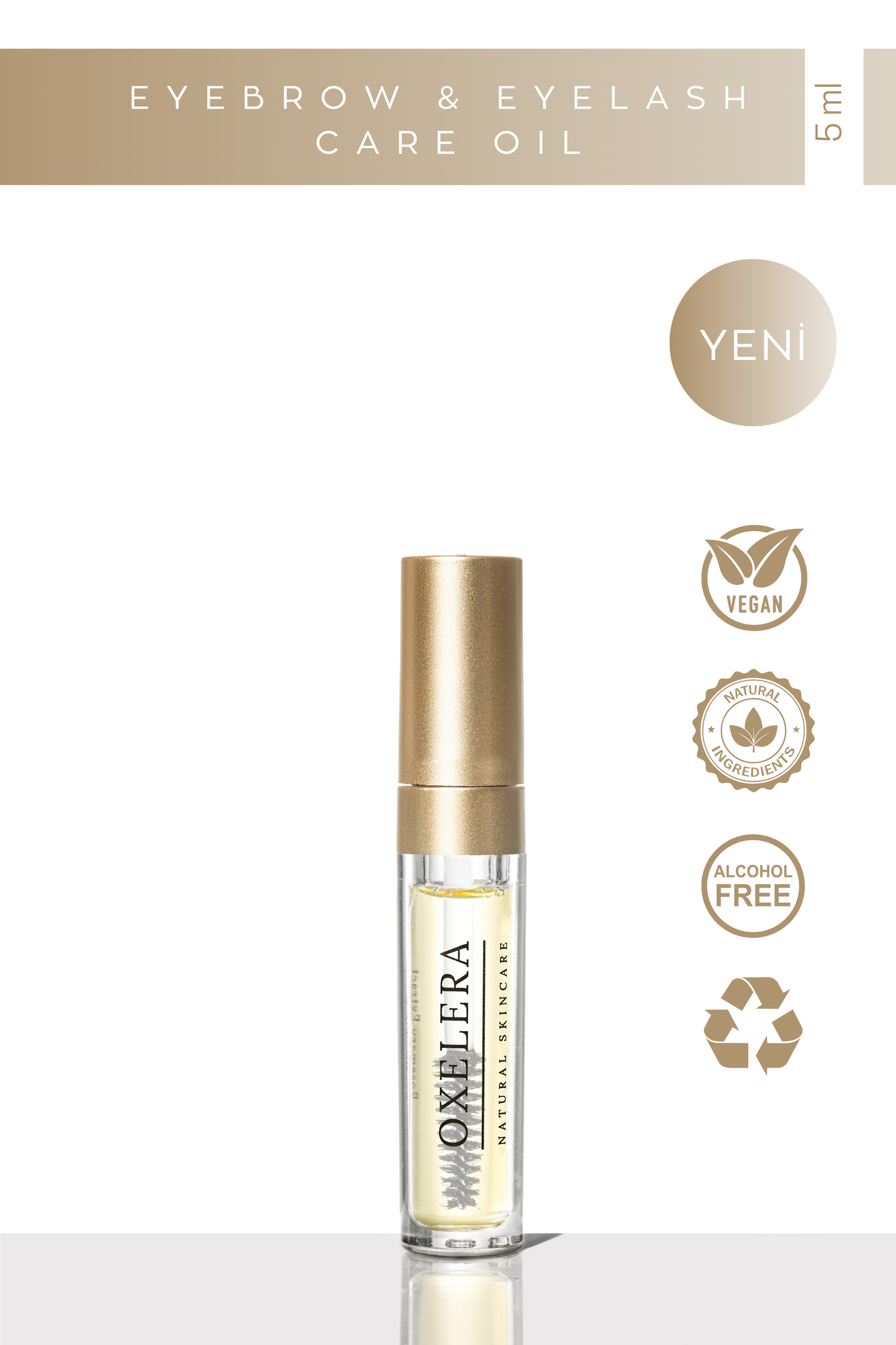 Huile de soin pour les sourcils et les cils Desire - 5 ml