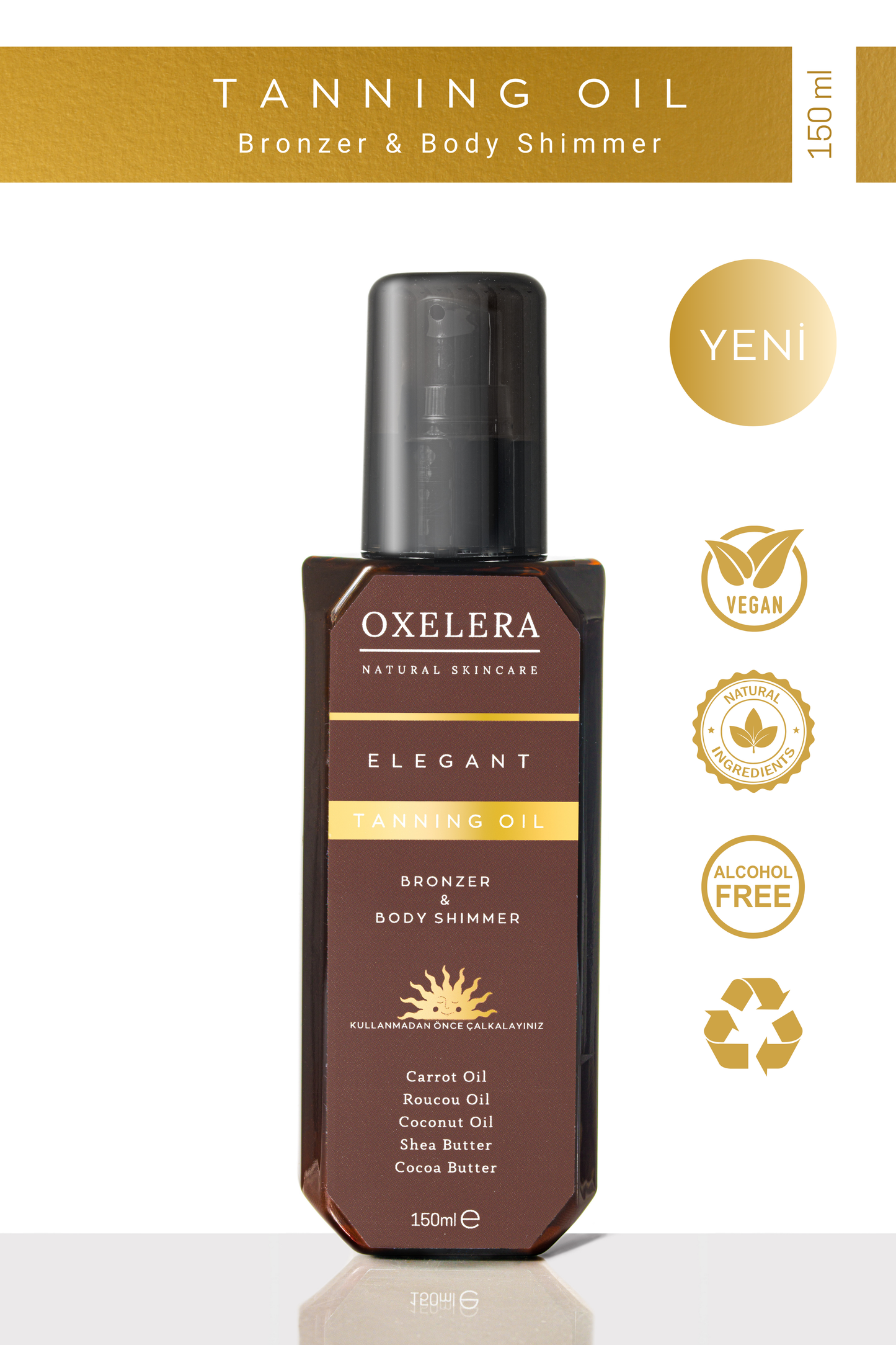 Huile de bronzage élégante - 150 ml